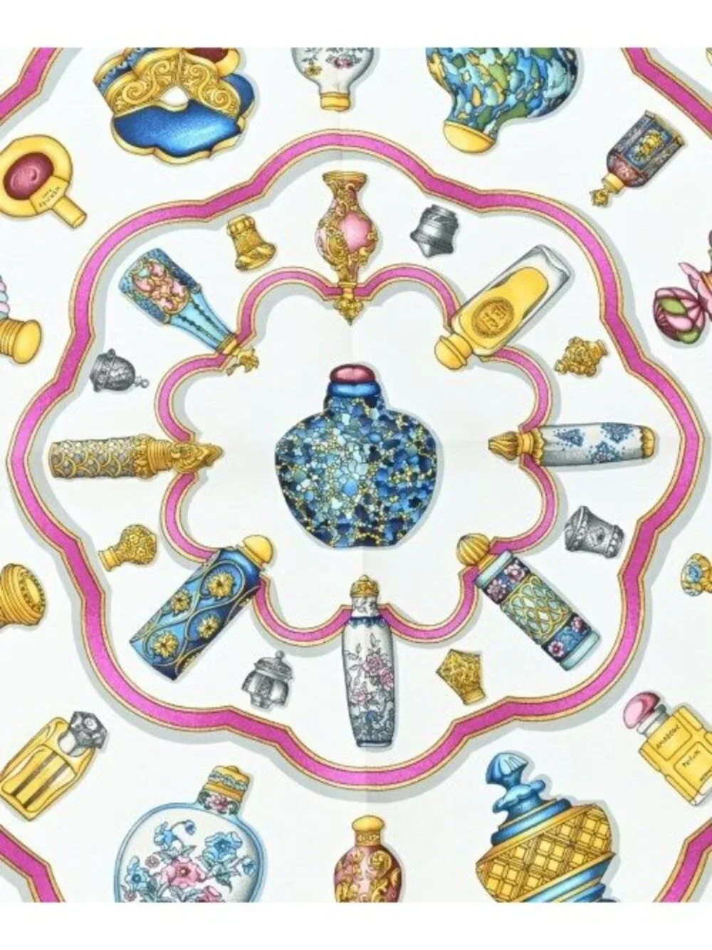 Hermes Bandana Scarf Navy